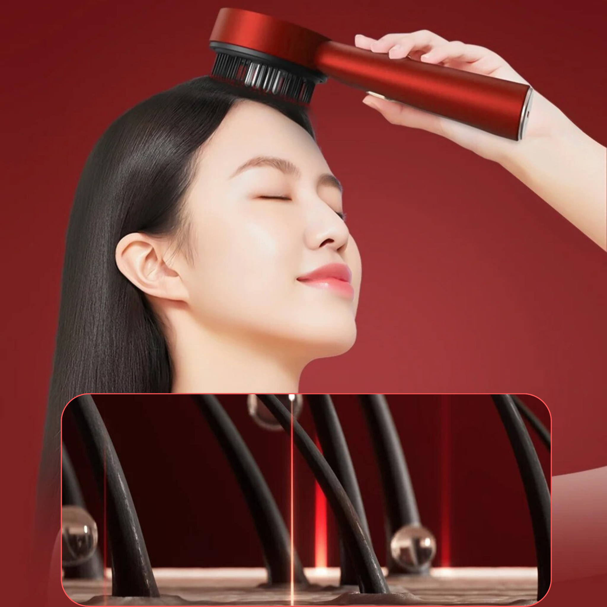 AG GlowScalp Red Light & Oil Therapy Brush